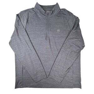 TravisMathew Quarter Zip Pullover Gray Performance Golf Jacket Men's Medium